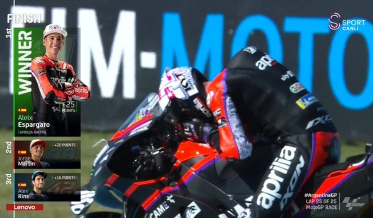 MotoGP Argentina: trionfo Aprilia con Aleix Espargarò